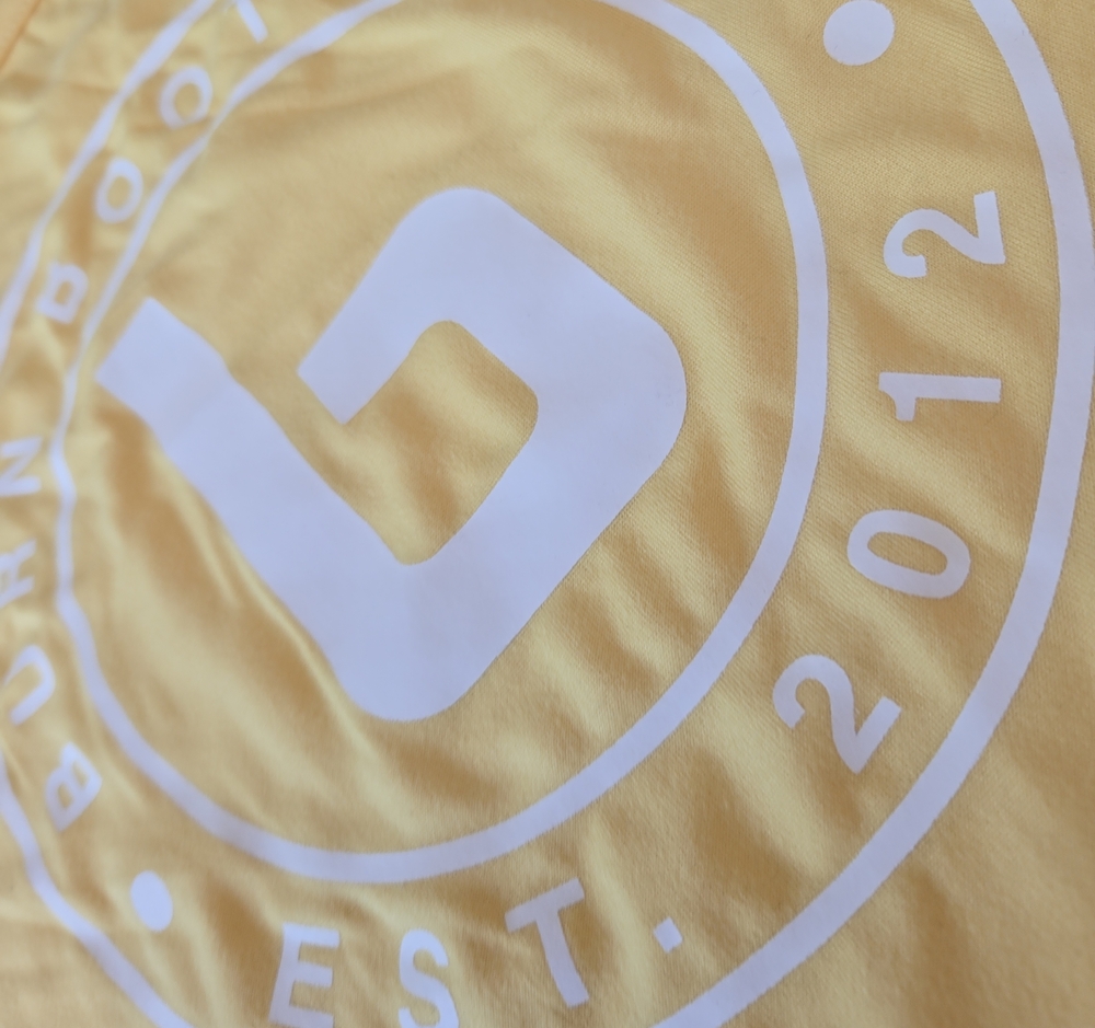 Burn Boot Camp Yellow Graphic Tank Top